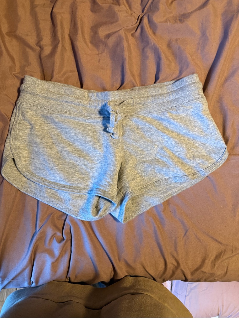 Brandy Melville Light Gray Drawstring Athletic Shorts